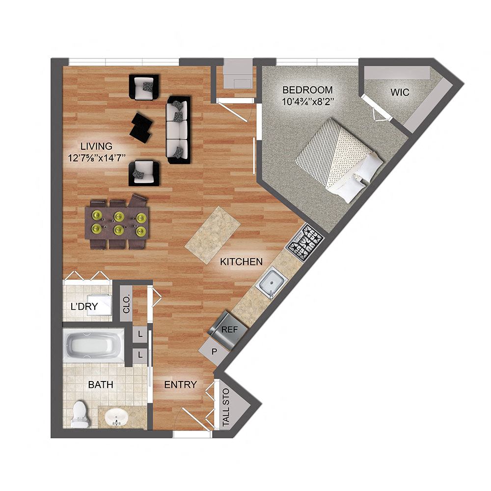 1 bedroom apartment for rent