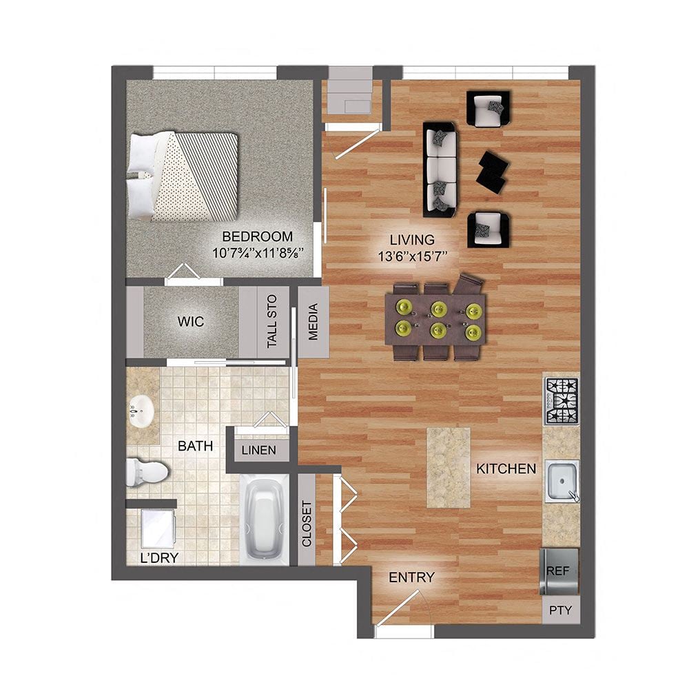 1 bedroom apartment for rent