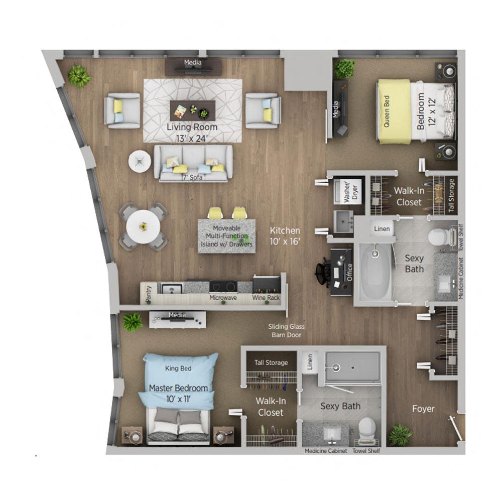 2 bedroom apartment for rent